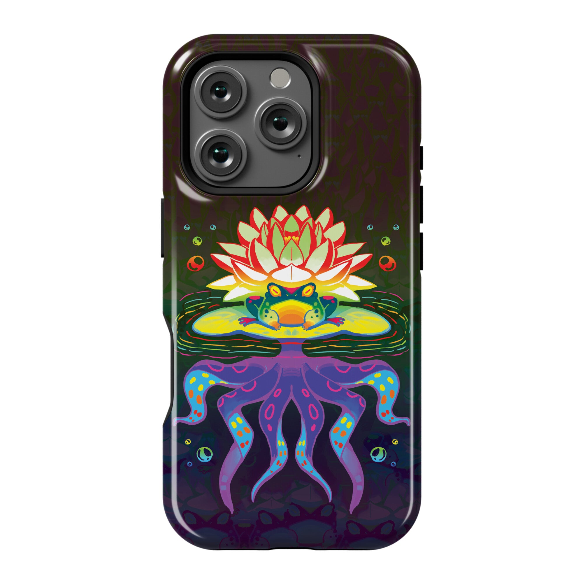 Psychedelic Lily Frog Phone Case
